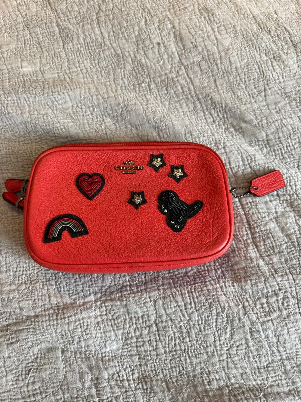 Coach Crossbody Clutch w Souvenir Embrodiery